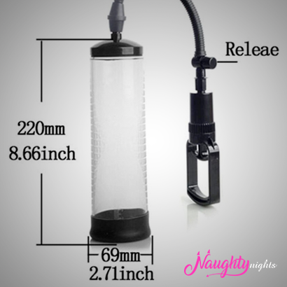 Premium Manual Power Pump for Penis Enlargement - Boost Size & Erection
