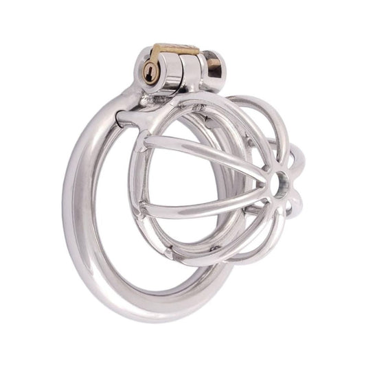 Small size stainless steel chastity cage