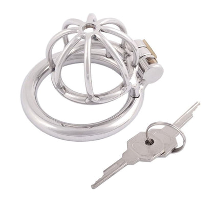 Small size stainless steel chastity cage