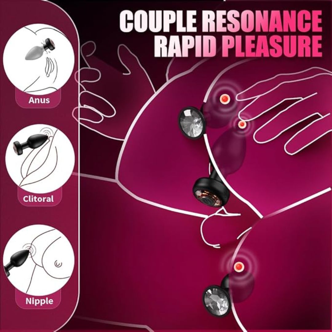 Mobile App Vibrating Anal Plug For Women and Men