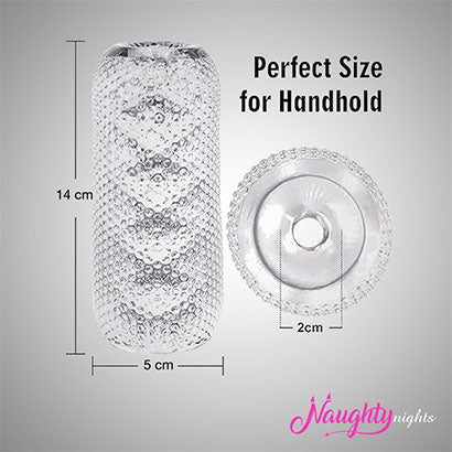 Jalwa Transparent Pocket Pussy: Realistic Jelly & Silicone Pleasure Sleeve for Men